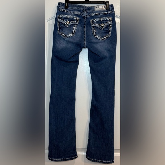 Grace in LA Blue Boot Cut Leg Women's Jeans - Picture 2 of 8